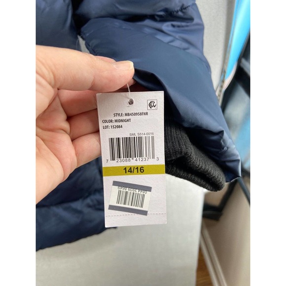 Michael Kors Coat kids Sz 14/16 Hooded Puffer Jacket in Midnight Blue Warm. - Picture 8 of 16